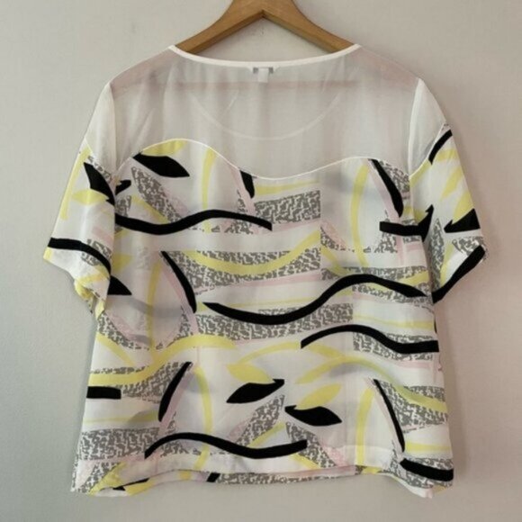 Guess Chiffon Blouse Top- Size XL (bin 1L) - Picture 3 of 5